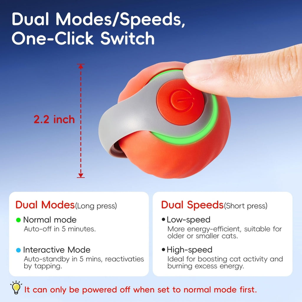 Potaroma cat toy - USB rechargeable feature detail