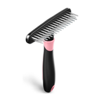Deshedding Brush for Cats & Dogs — Undercoat Rake Grooming Comb (Reduces Shedding by 90%)