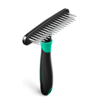 Deshedding Brush for Cats & Dogs — Undercoat Rake Grooming Comb (Reduces Shedding by 90%)