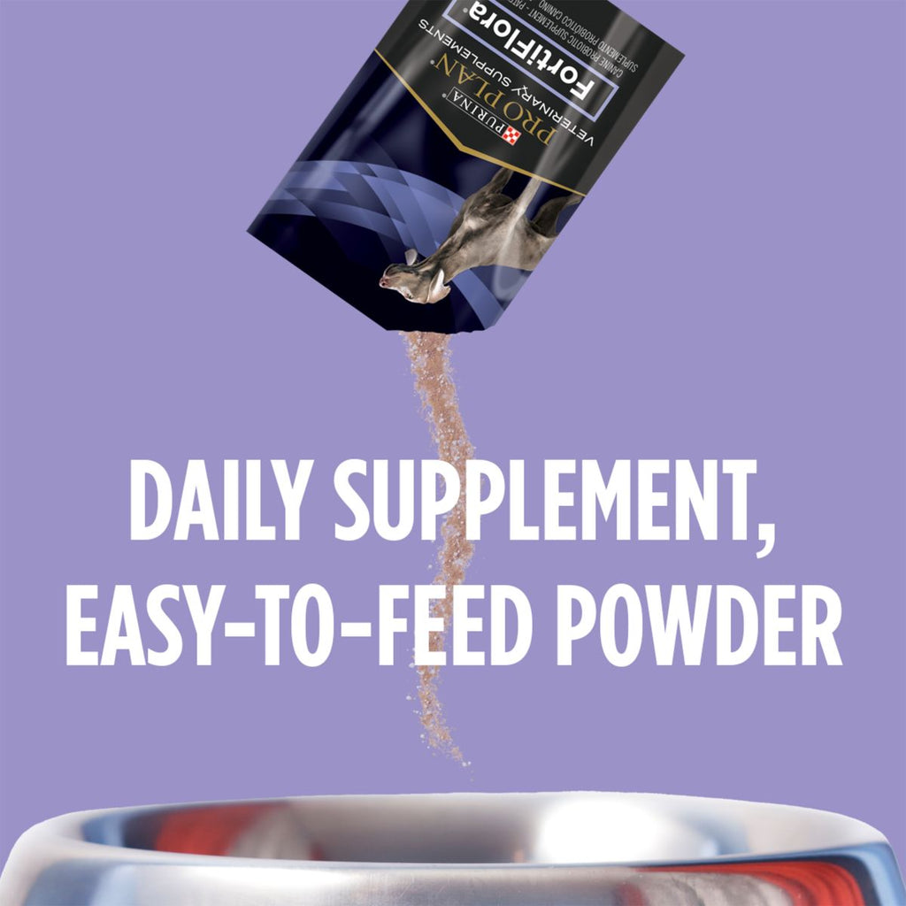 FortiFlora probiotic sachet close-up