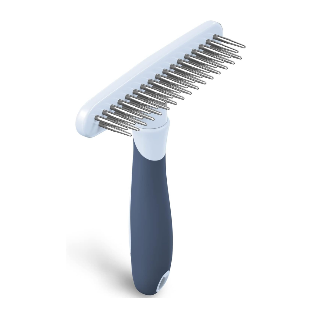 Deshedding Brush for Cats & Dogs — Undercoat Rake Grooming Comb (Reduces Shedding by 90%)