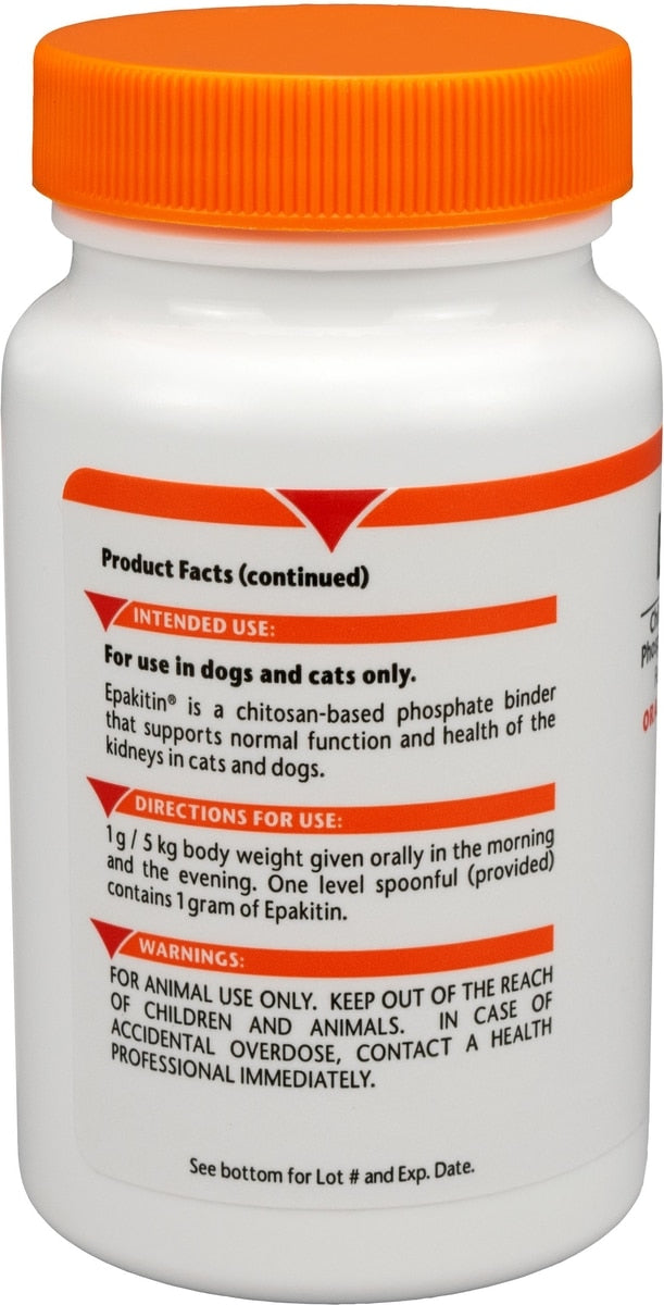 Vetoquinol Epakitin - ingredients label